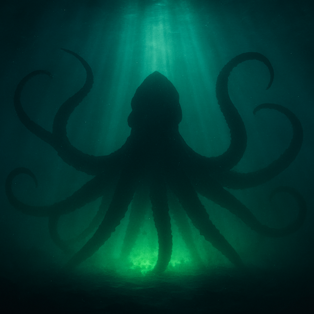 Kraken silhouette detected beneath the surface